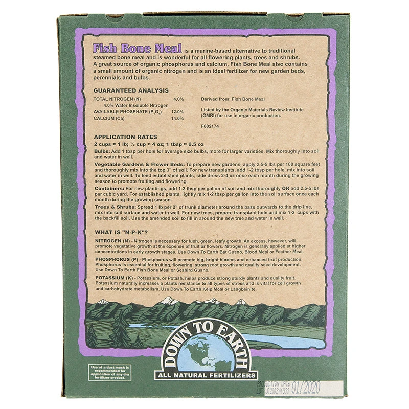 Fish Bone Meal 4-12-0 (5 Lb) 4 Fish Bone Meal 4-12-0 (5 Lb) - Image 2