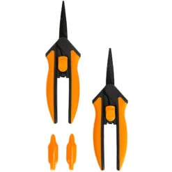 Fiskars Softgrip Nonstick Micro-Tip Snip (2/pk) -JulboCorona Trees Store Fiskars Softgrip Nonstick Micro Tip Snip 2 pack b