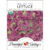 New Red Fire Lettuce Seeds (Organic) -JulboCorona Trees Store Organic Lettuce New Red Fire