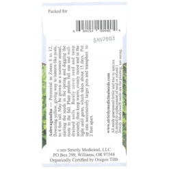 Strictly Medicinal Organic Ashwagandha -JulboCorona Trees Store SNV7003 web2