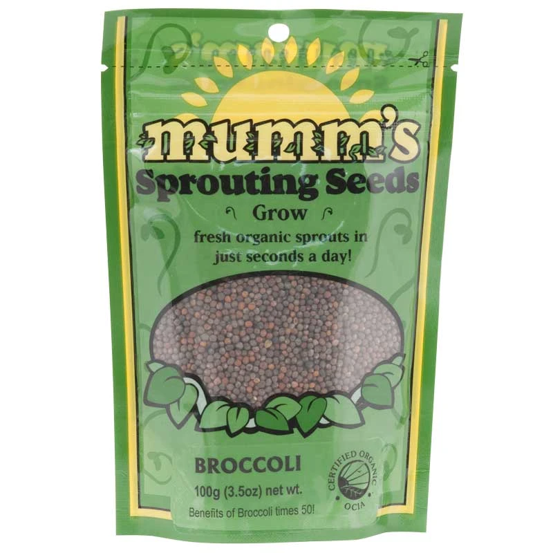 Organic Broccoli Sprouting Seeds (3.5 Oz) 3 Organic Broccoli Sprouting Seeds (3.5 Oz)