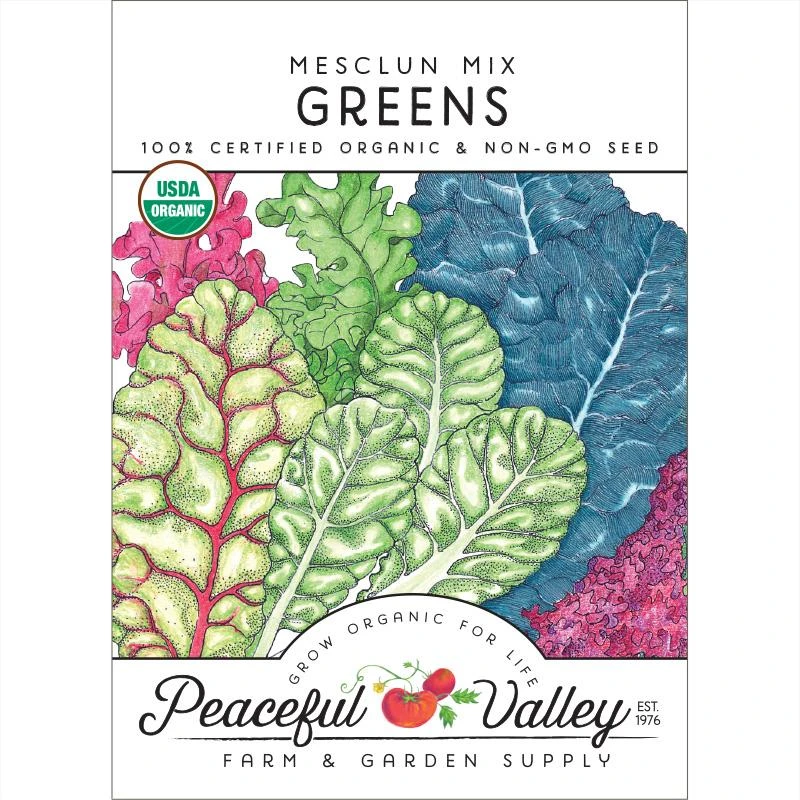 Mesclun Mix Greens Seeds (Organic) 3 Mesclun Mix Greens Seeds (Organic)