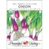 Scallion Red Baron Onion Seeds (Organic) -JulboCorona Trees Store organic onion red baron scallion