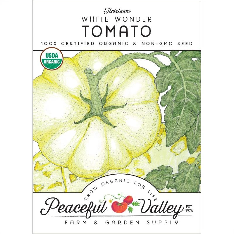 White Wonder Tomato Seeds (Organic) 3 White Wonder Tomato Seeds (Organic)