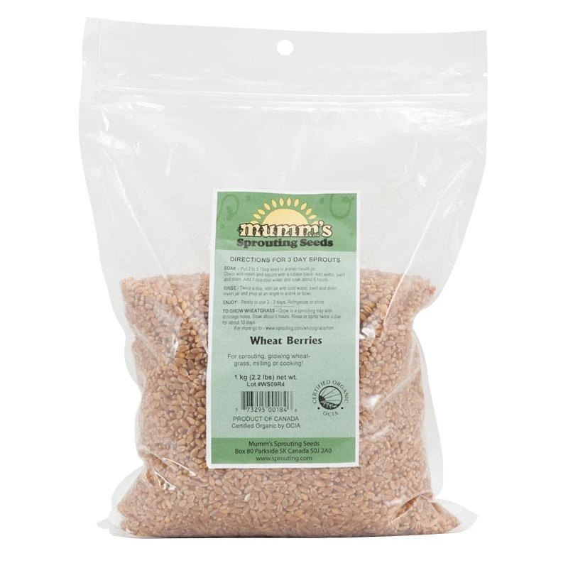 Organic Wheat Red Sprouting 2.2 Lb 3 Organic Wheat Red Sprouting 2.2 Lb