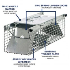 Havahart Trap - Model 1 (18"x5"x5") For Chipmunks, Rats, Squirrels Or Weasels -JulboCorona Trees Store pat062 web