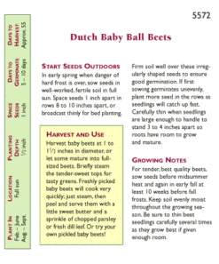Renee's Garden Beet Dutch Baby Ball -JulboCorona Trees Store snv4032 pb